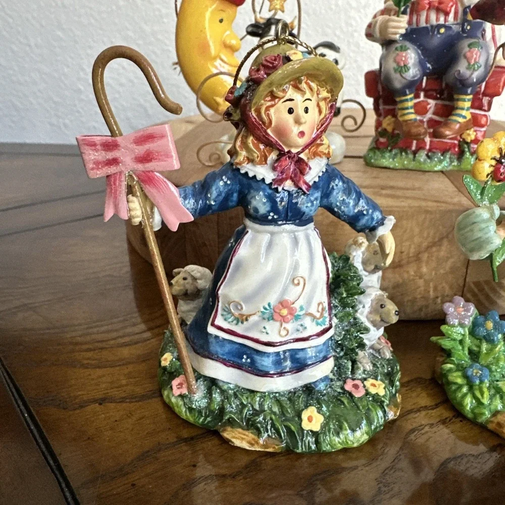 St Nicholas Square Novelty Nursery Rhyme Character Christmas Ornaments Set of 4